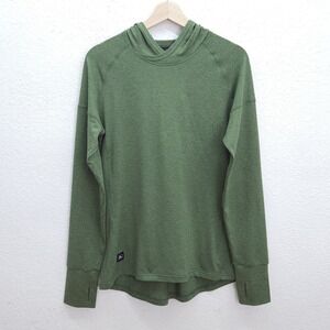 Womens Flylow Moonlight Shirt Hooded Top Lighweight Pullover Green Medium #0063